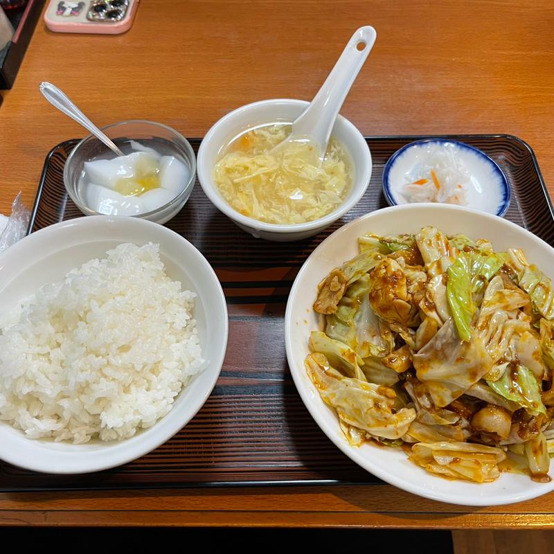 回鍋肉定食(華珍楼)