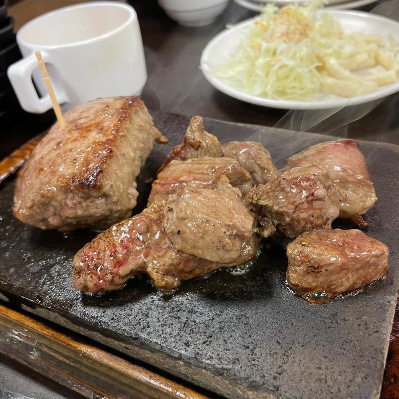 お箸deステーキ(やっぱりステーキ 池下店)