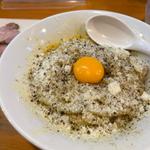 地鶏白湯カルボナーラ和えつけ麺