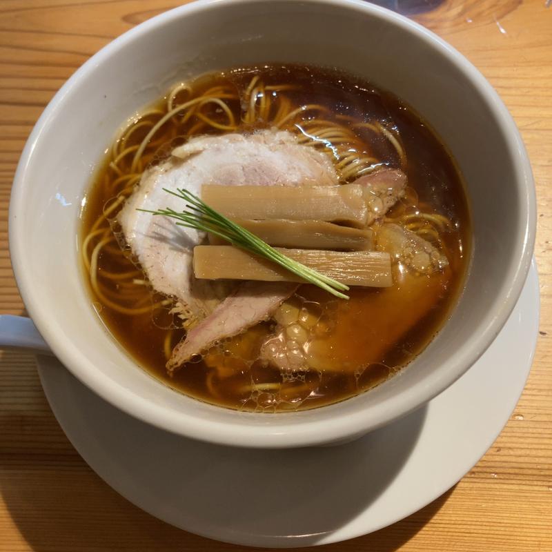 醤油の純鶏そば(自家製麺うろた)