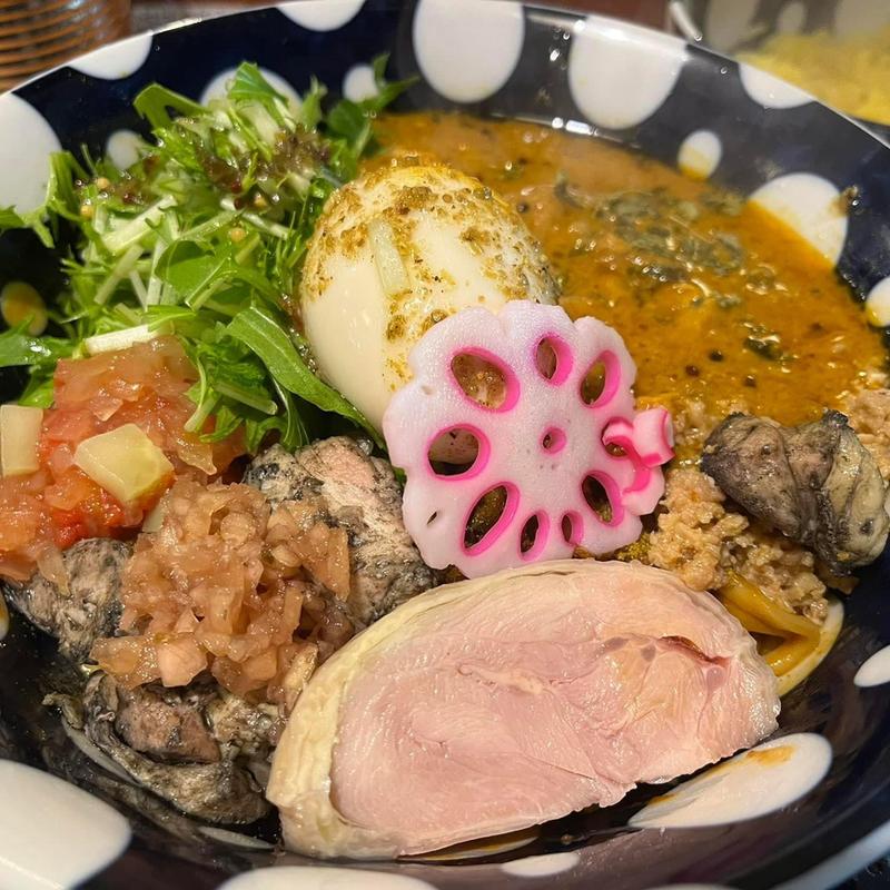 スパイスカレー混ぜそば(スパイスカレーボマイェ・ハナレ)