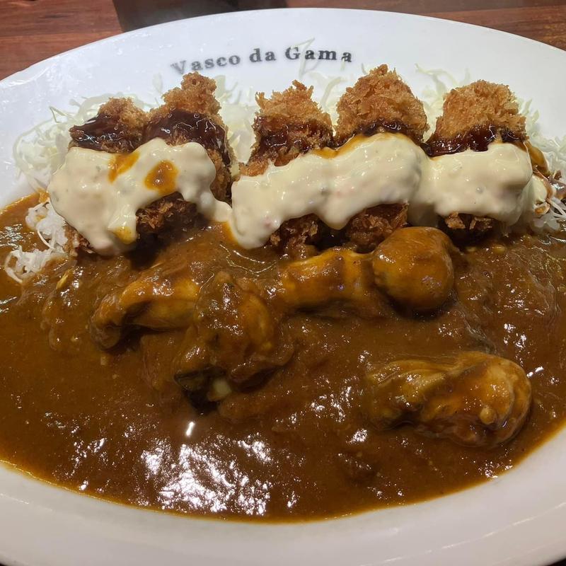牡蠣づくしカレー(ヴァスコ・ダ・ガマ 北園町店)