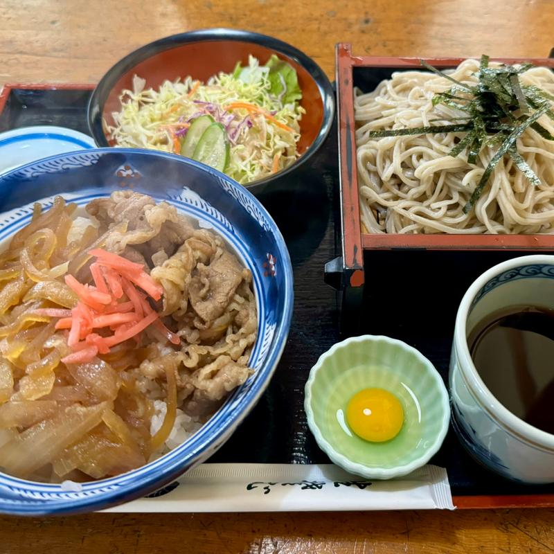 牛丼セット(そば処 やぶ)