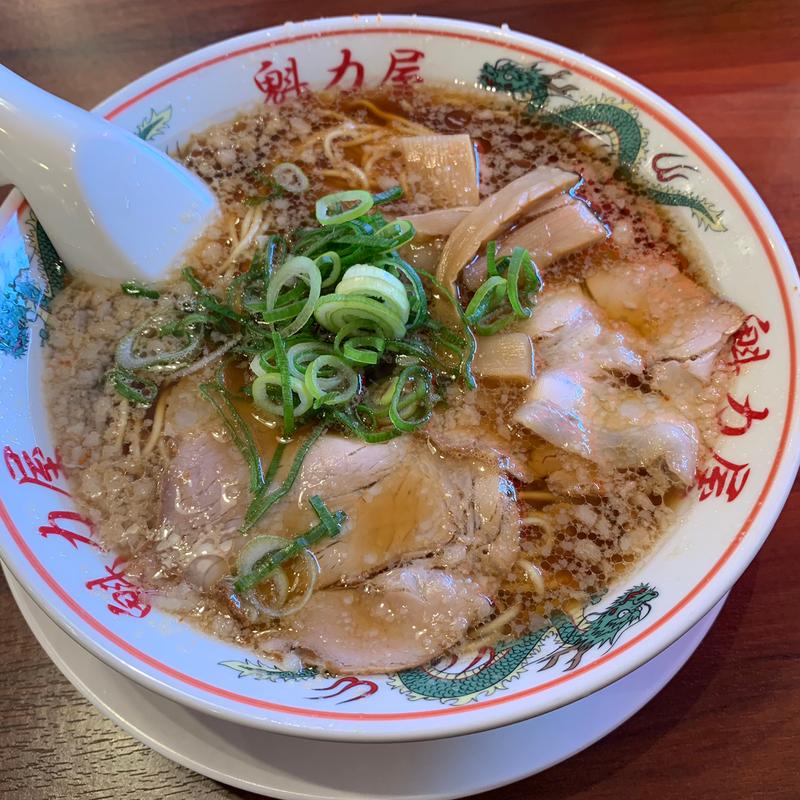 特製醤油ラーメン(京都北白川ラーメン魁力屋 国分寺並木町店)