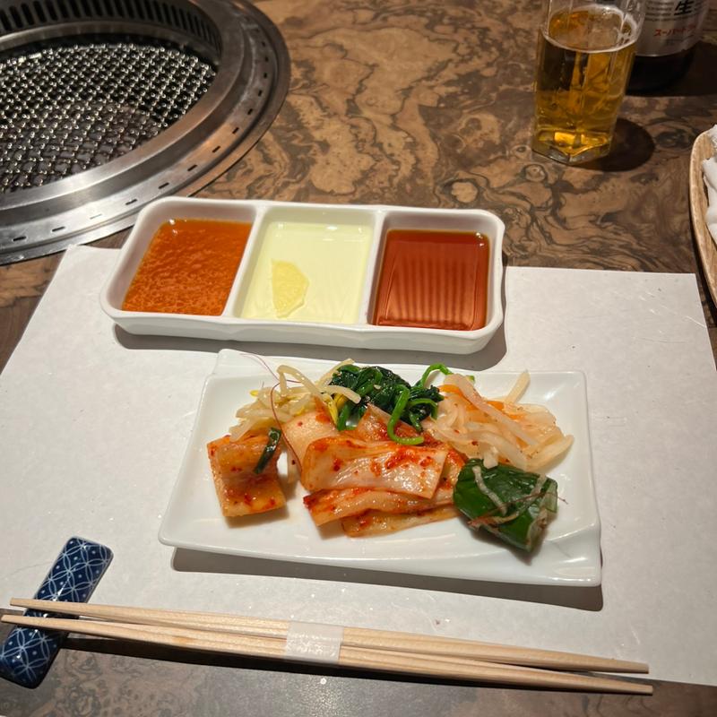 ナムル　キムチ盛り(東京焼肉 平城苑 浅草総本店)