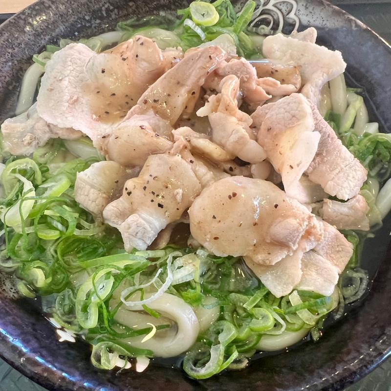 塩豚ねぎうどん(はなまるうどん 入間東藤沢店)