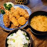 とんかつ四味(牡蠣フライ)(麓庵 かつ玄)