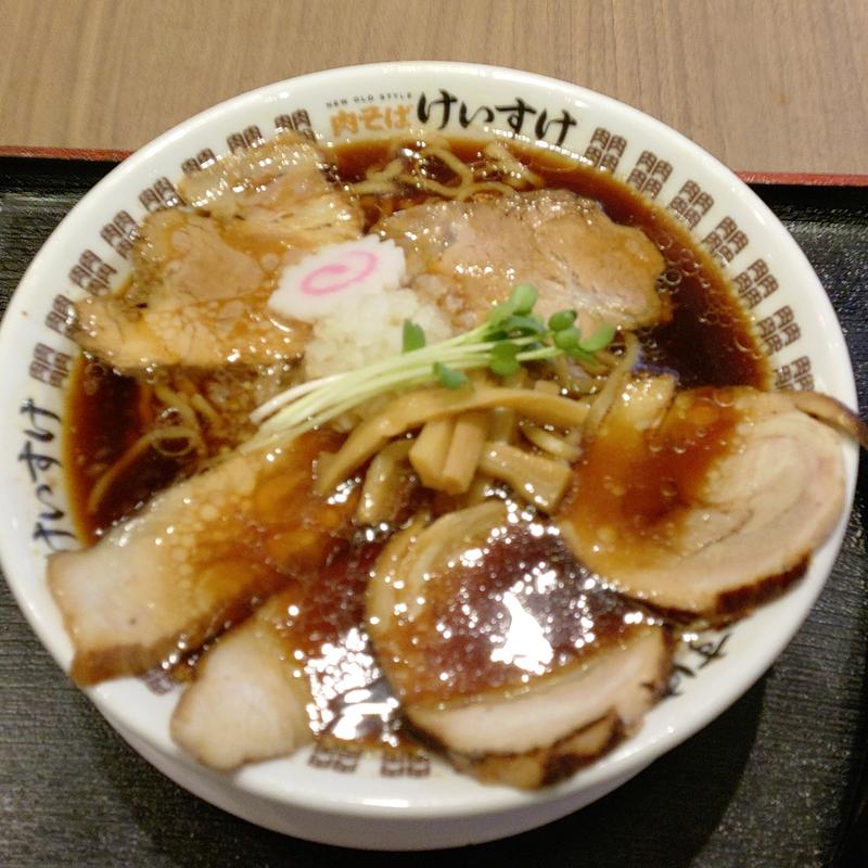 3種の肉ラーメン(NEW OLD STYLE 肉そば けいすけ ららぽーと海老名店)
