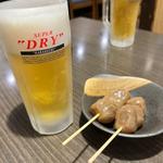 生ビールとお通し