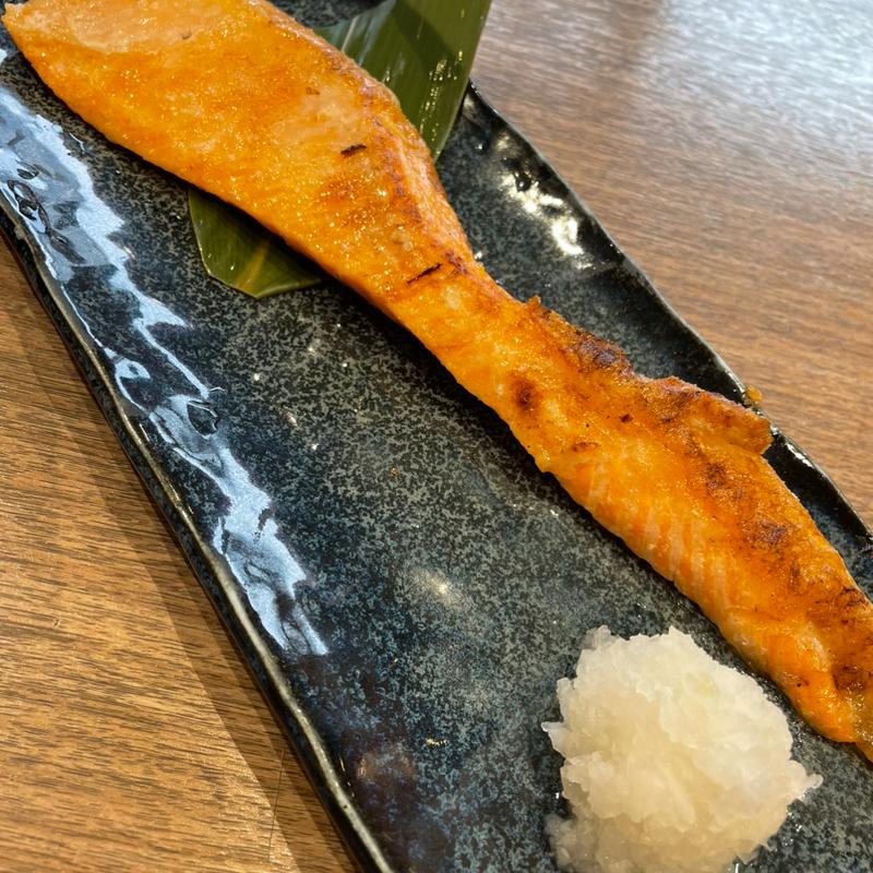 サーモンハラス焼き(二条市場 大磯)