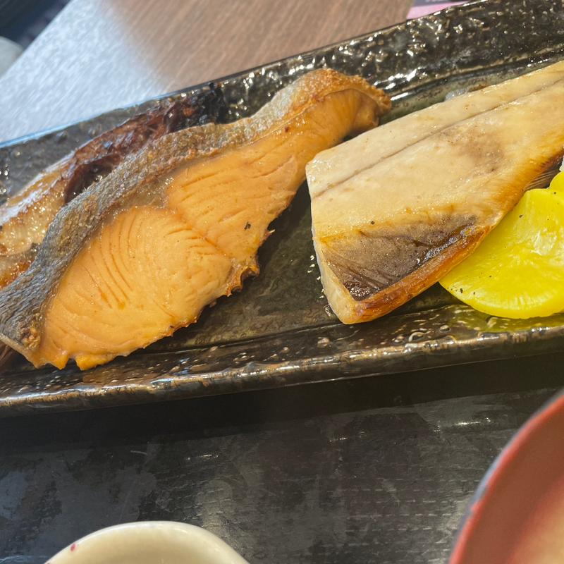 焼き魚三種盛り(二条市場 大磯)