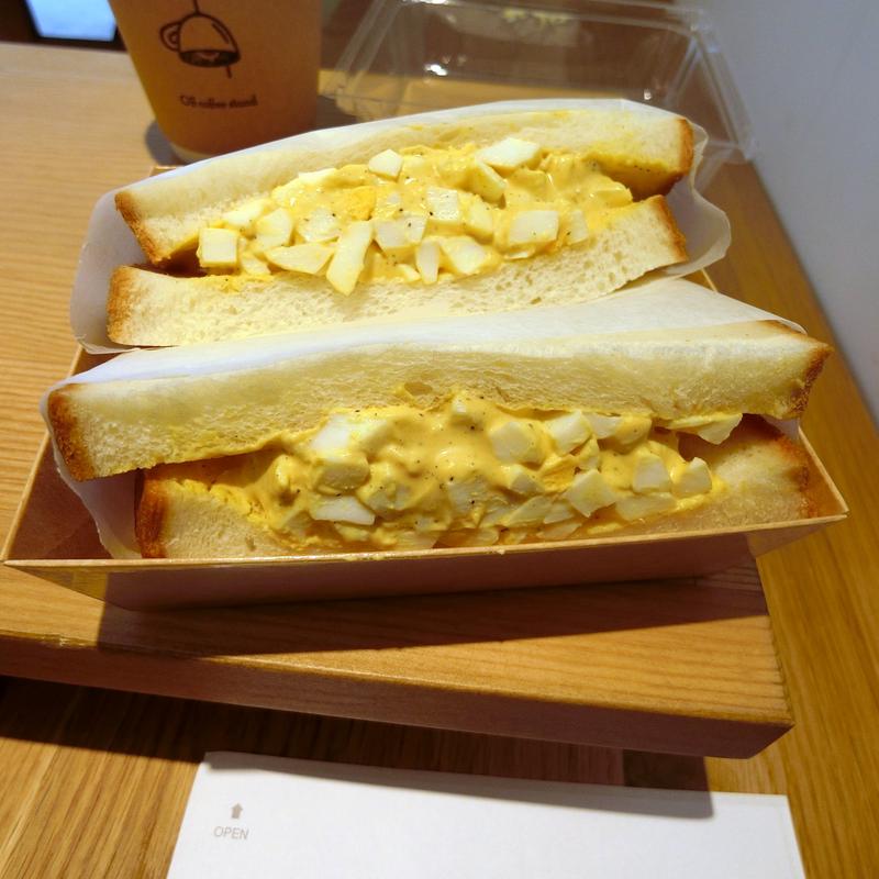 たまごサンド(Off coffee stand Minami Aoyama)