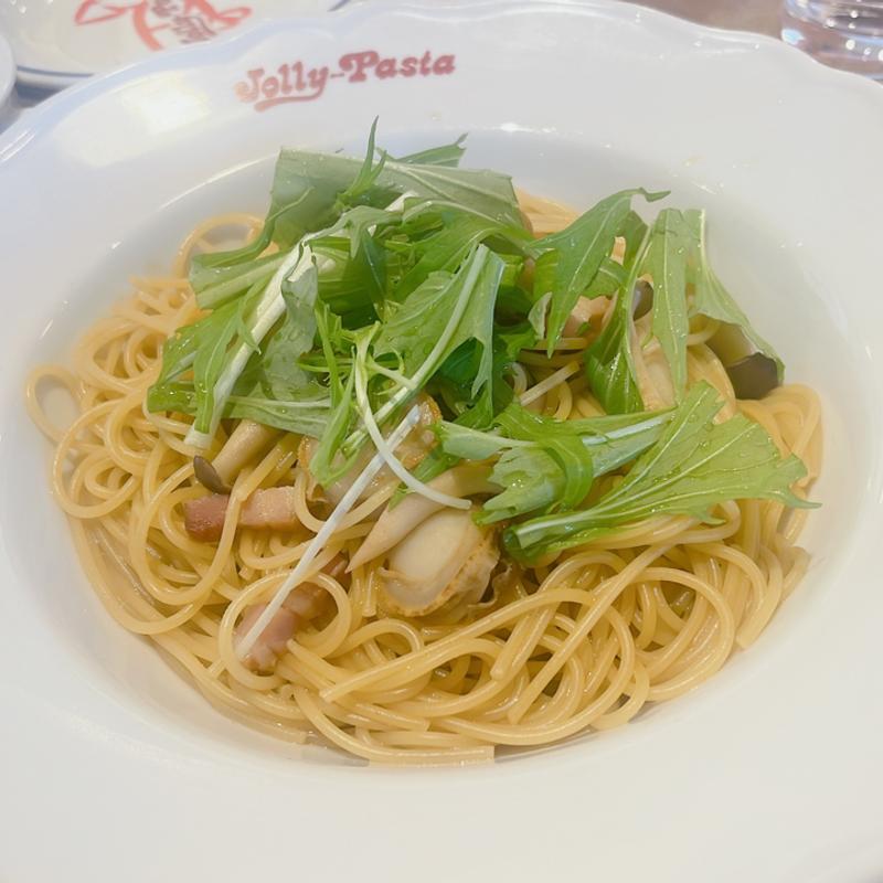 ベーコンと帆立の焦がし醤油ソース(ジョリーパスタ 亀岡店)