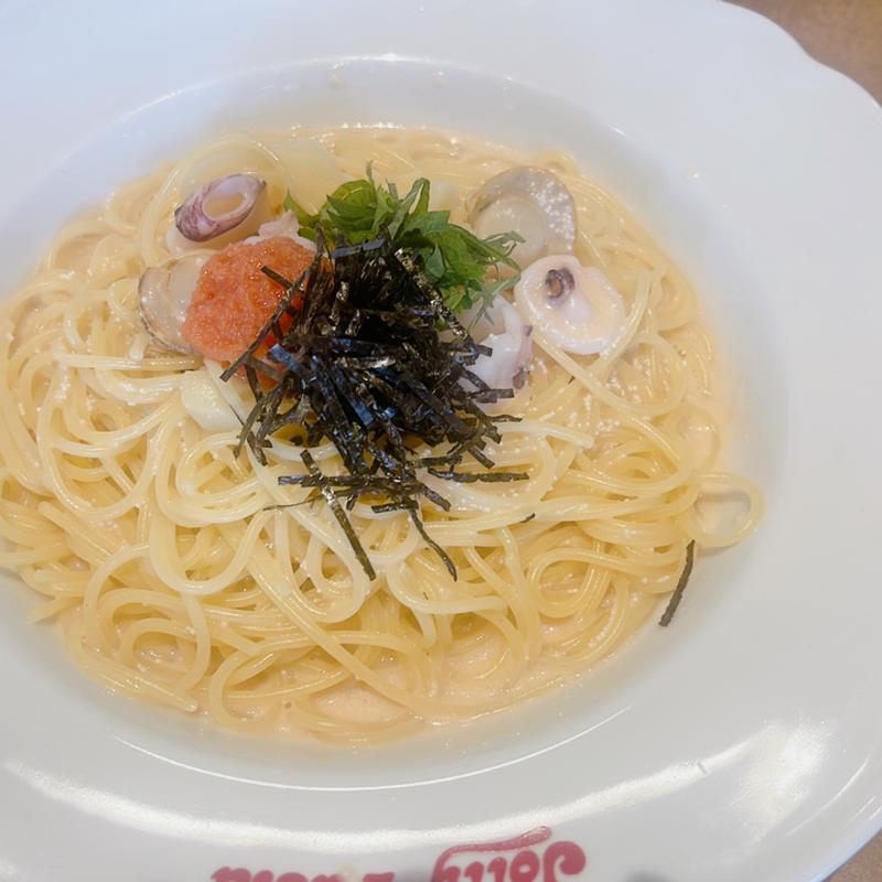 ヤリイカと帆立の明太子クリーム(ジョリーパスタ 亀岡店)