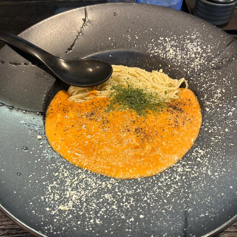 かにクリームまぜそば(期間限定)(晴レル屋 （はれるや）)