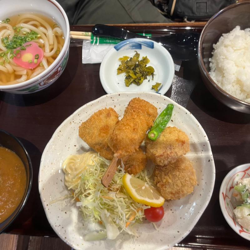 フライと長崎和牛カレー御膳(島ダイニングARK DINER)