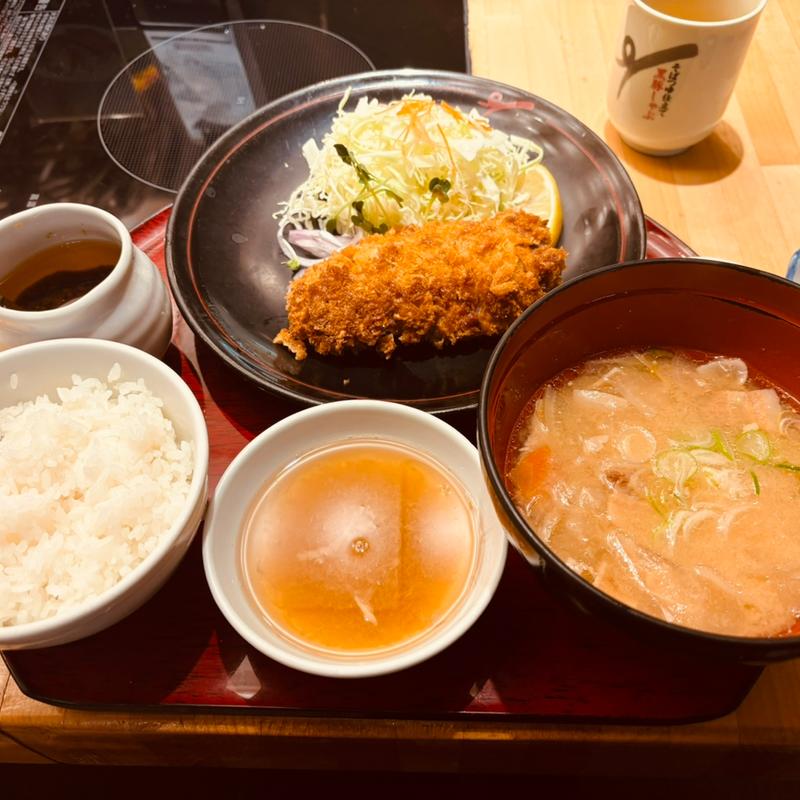 黒豚しゃぶかつセット(遊食豚彩 いちにいさん 銀座店)