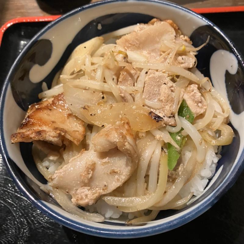 豚の塩ダレ焼き丼(蕎麦切り くろ)