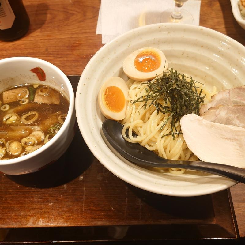 特製寝かし醤油つけ麺(まんまる)