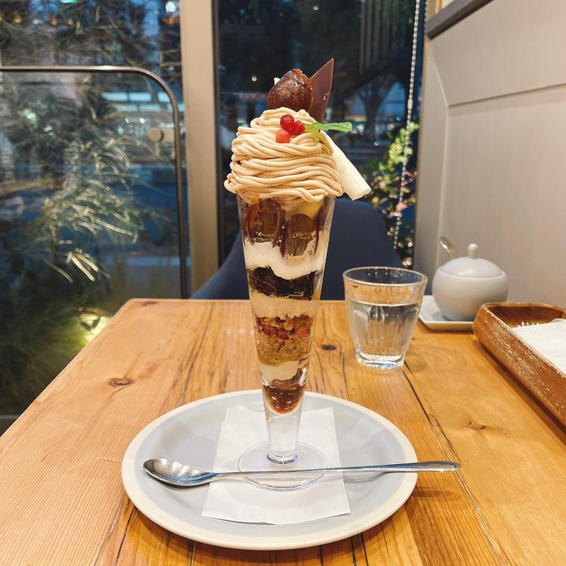 モンブランパフェ(キハチ カフェ 日比谷シャンテ)