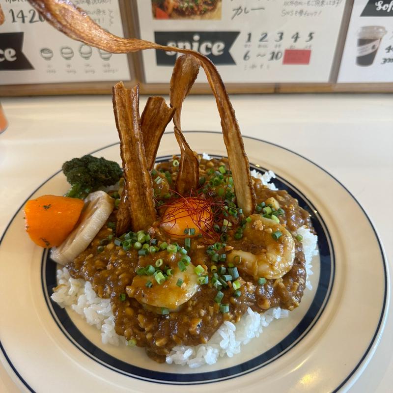 納豆キーマカレー(カレーの子 くろしお)