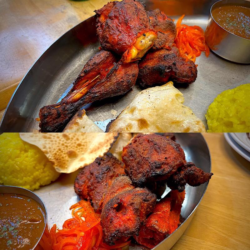 タンドリーチキン、シークカバブ、チキンティッカ(シンドール （Sindur）)