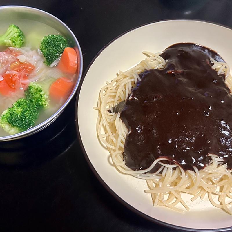 カレーパスタ+ポトフ(ベルクス 東墨田店)