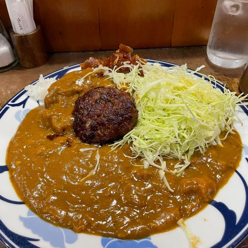 チキンカレー ハンバーグ(カレーの店 マーブル)