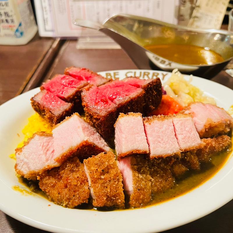 スパイスとんかつカリー・ビフカツトッピング(渡邊カリー 梅田本店)