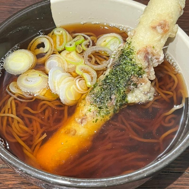 竹輪天そば(大橋や)