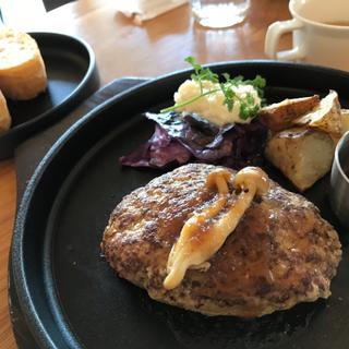 京都ポークのハンバーグセット(GFC/Nü café)