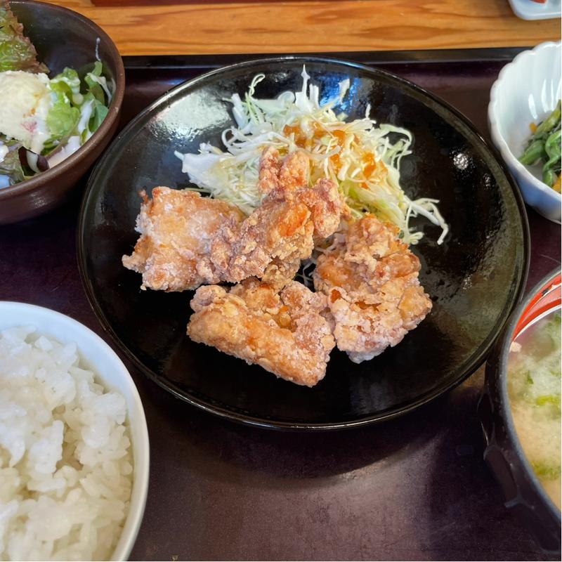 旨だし唐揚げ定食(博多もつ鍋やまや)