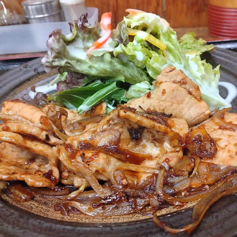 豚しょうが焼き定食(大福)