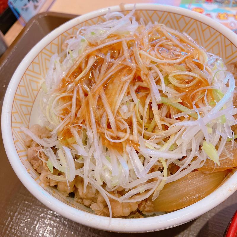 白髪ねぎ牛丼(すき家 井ノ頭通り吉祥寺店)