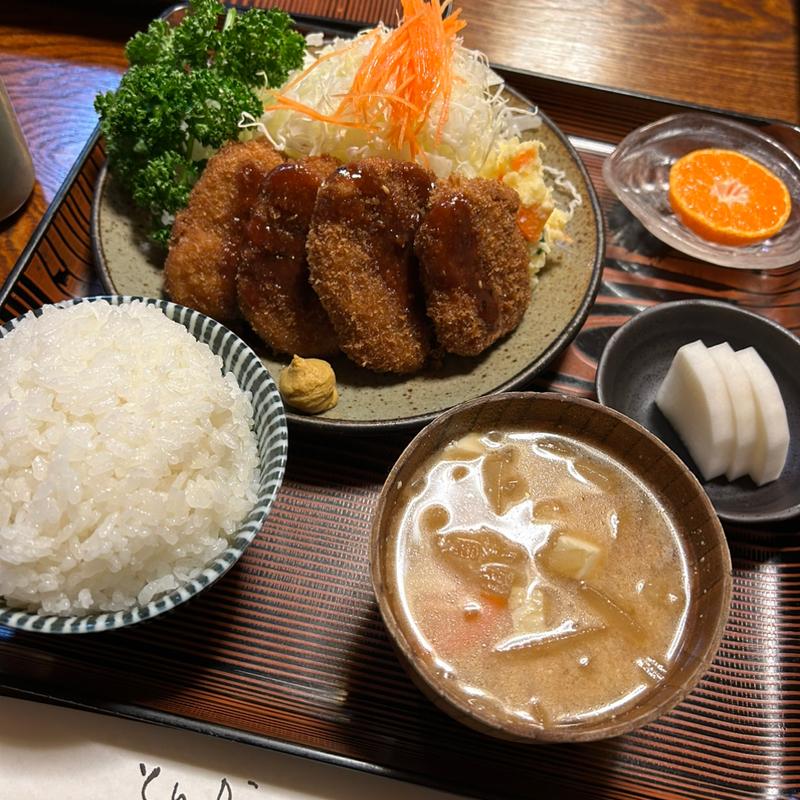 ヒレカツ定食(とんかつ一幸)