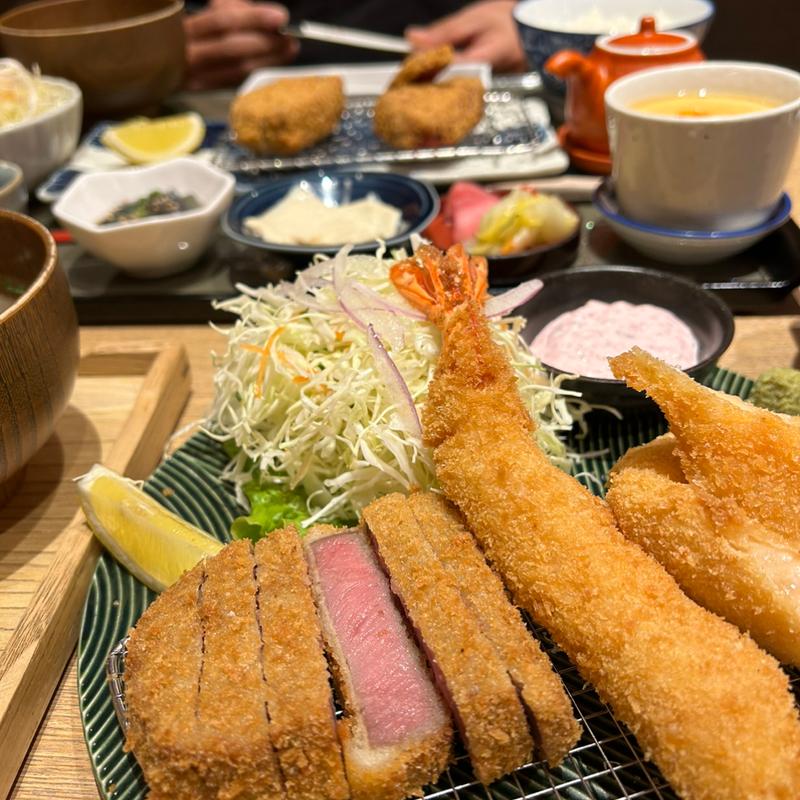 牛カツ定食(牛カツと和定食 京都勝牛 ららぽーとTOKYO-BAY店)