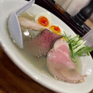 とりそば(貝出汁と牛 麺処リュウグウ)