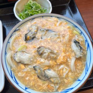 牡蠣たまあんかけうどん(丸亀製麺旭川)