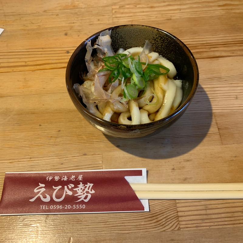 伊勢うどん　ハーフ(伊勢海老屋えび勢)