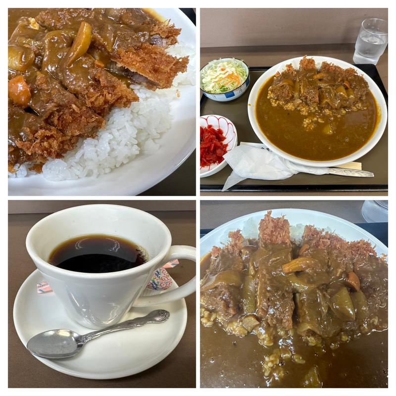 ロースカツカレー (コーヒーはセット)(かつぎや)