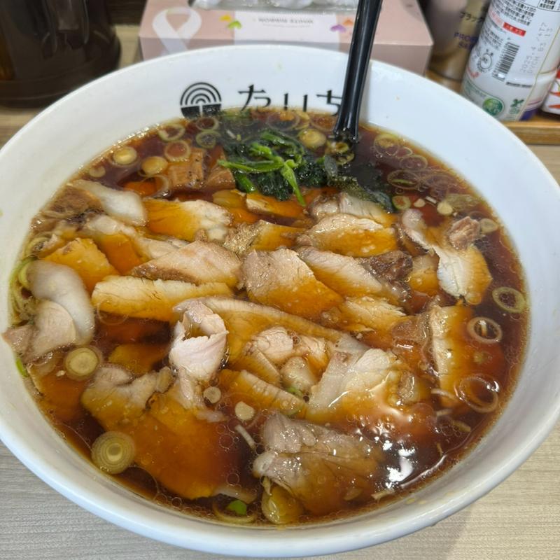 醤油チャーシュー大盛り(ラーメンたいち)