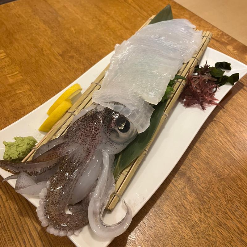 イカの活造り(海鮮食堂 博多まかない屋)