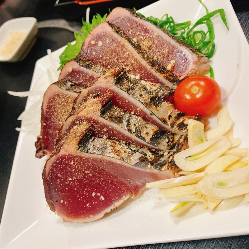 カツオの塩生姜たたき(居酒屋いなか )