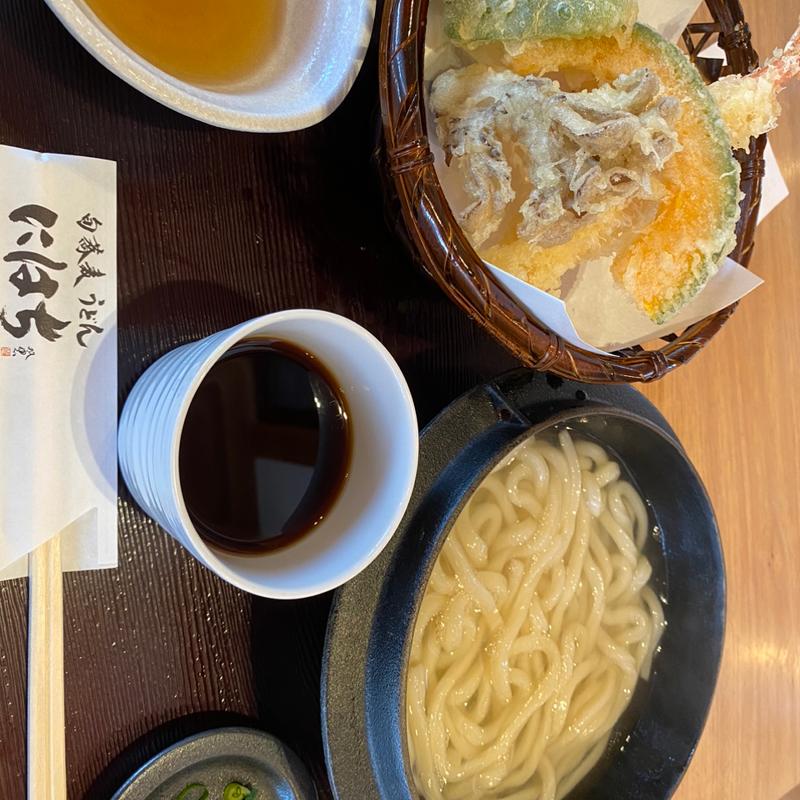 うどんと天ぷらのセット(にはち )