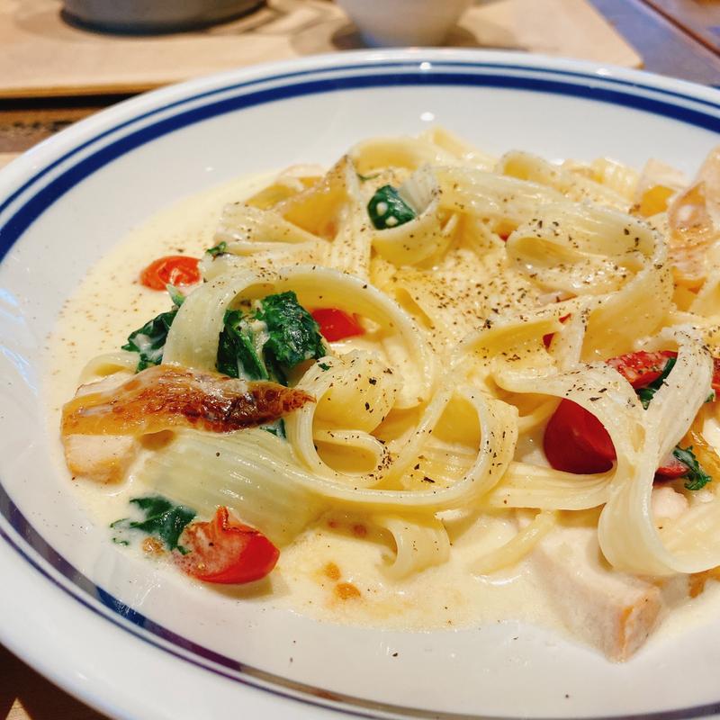 フェットチーネ アルフレッドソース(cafe dining TAMAKIYA)