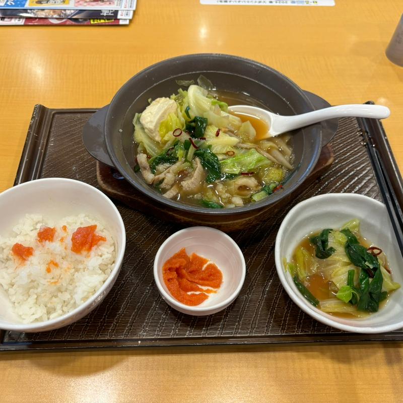 博多明太もつ鍋 ごはん付き(ガスト 八千代大和田店 )