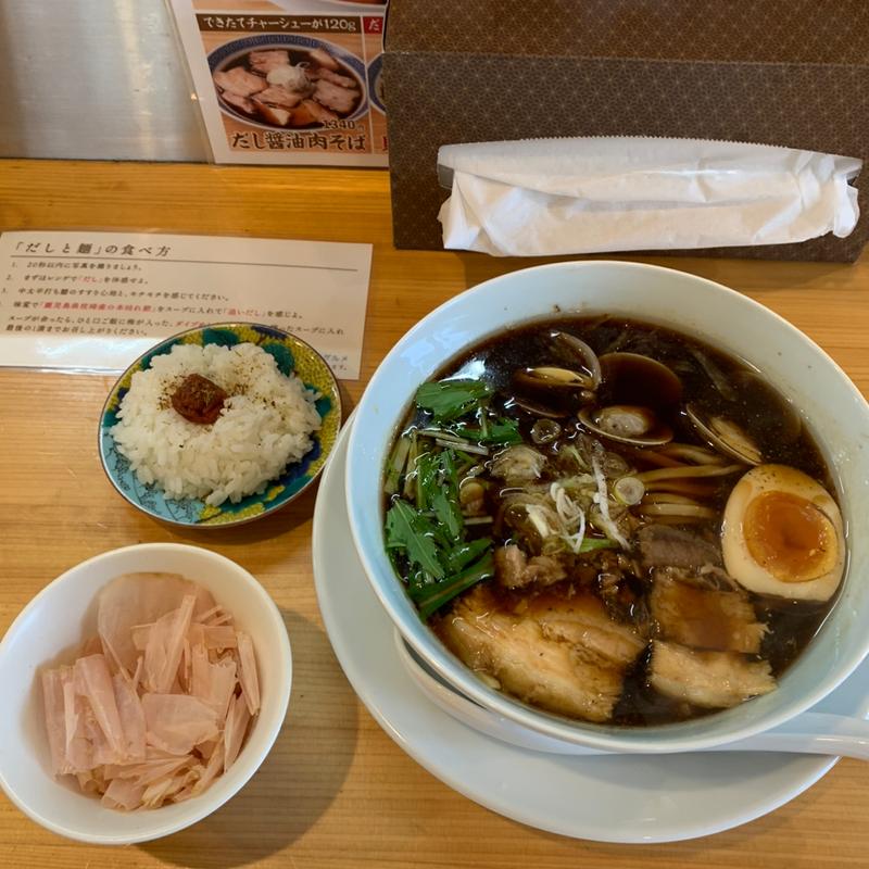 貝だし醤油そばダイブめしセット(京都 だしと麺)