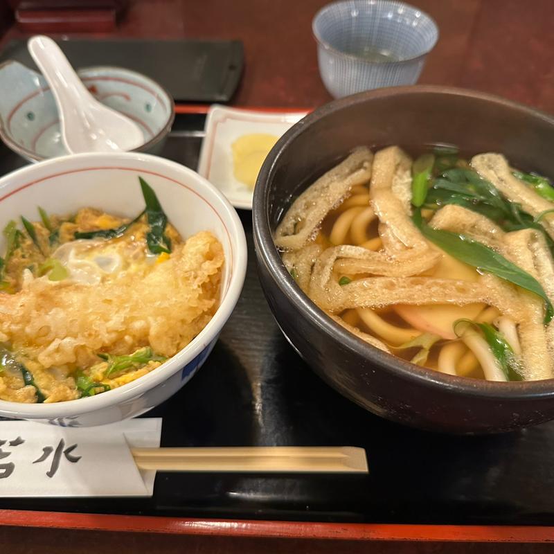 ミニ天とじ丼セット(若水(わかみず))