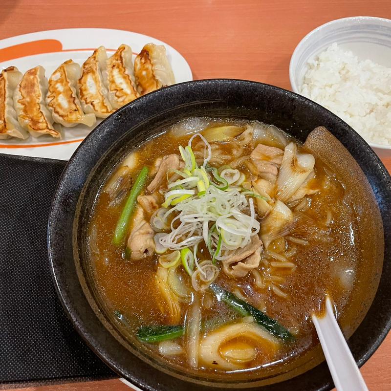 和風カレーラーメン餃子ライスセット(幸楽苑 本宮店 )