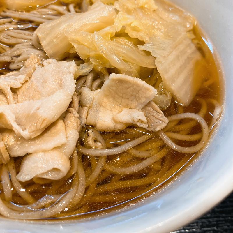 柚子胡椒香る 白菜豚肉そば(いろり庵きらく稲毛店)